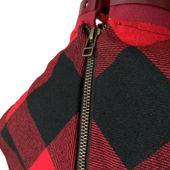 BODYBAG by Jude - Red plaid & black Maxi dress - Medium - Picture 8 of 16